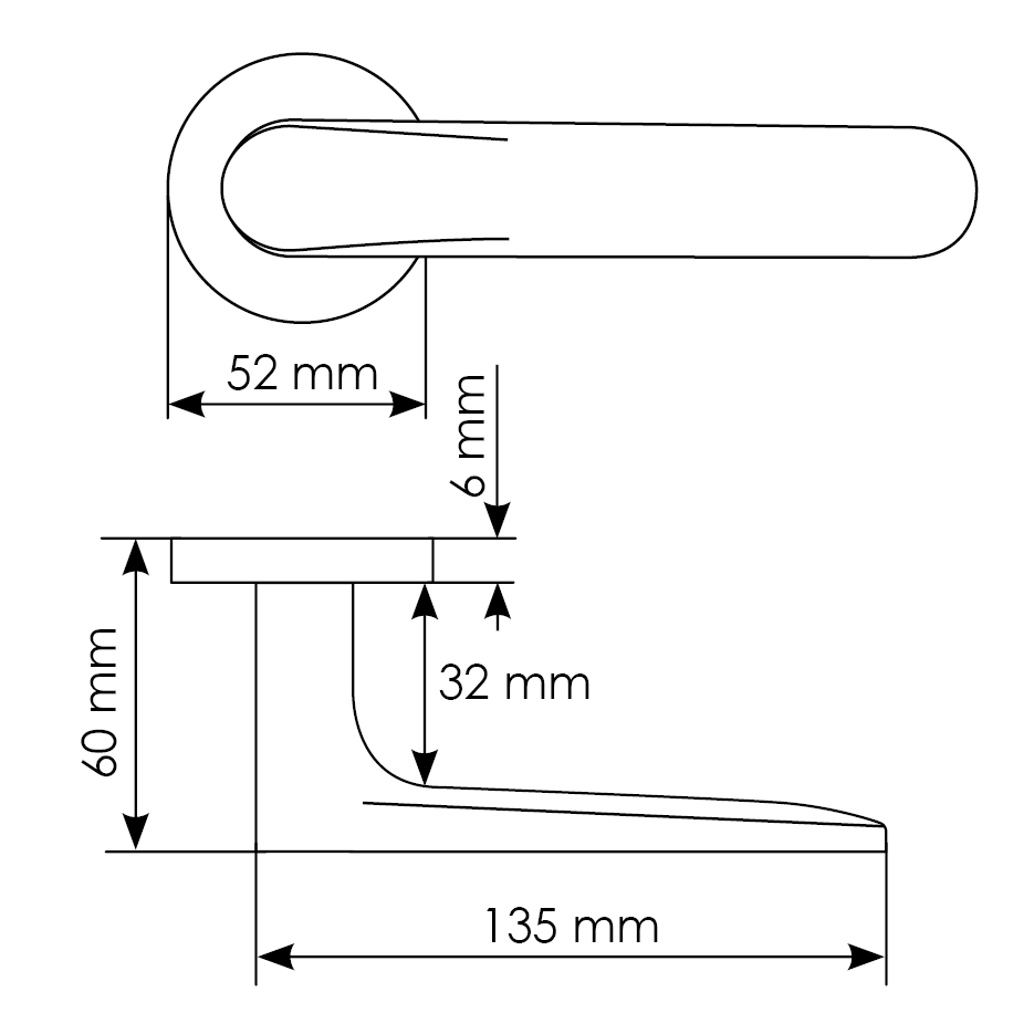 Комплект дверных ручек MH-59-R6 BL + защёлка бесшумная M1895 BL + петли врезные универсальные MSN 100X70X2.5-4BB BL (2шт), цвет черный фото купить в Волгограде