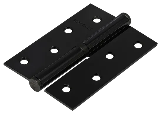 Петля карточная разъемная MSND 100X70X2.5 BL L с подшипником стальная левая, врезная цвет черный фото купить Волгоград