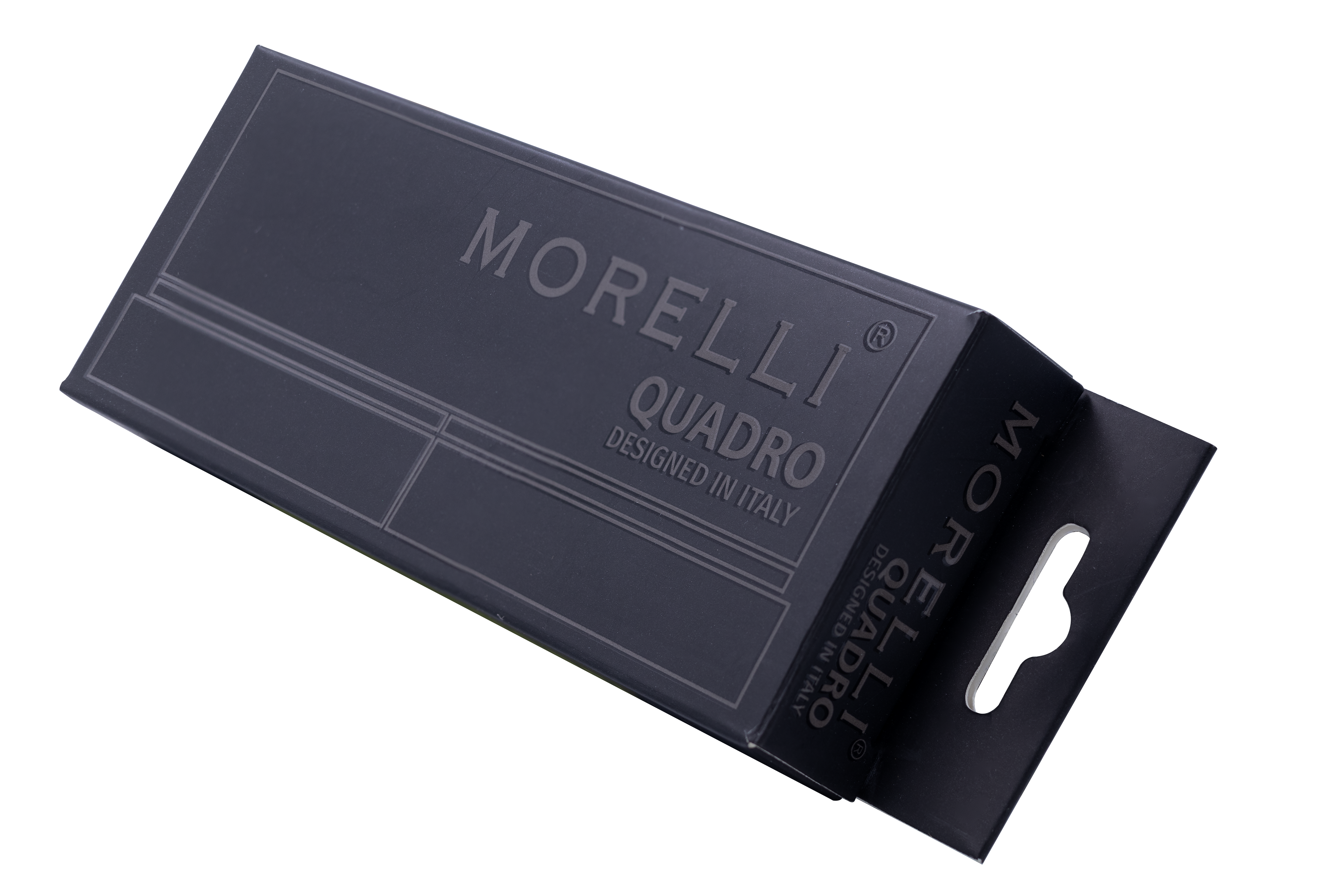 Петля алюминиевая QUADRO-2 BL без врезки на квадратной оси, цвет черный фото morelli Волгоград