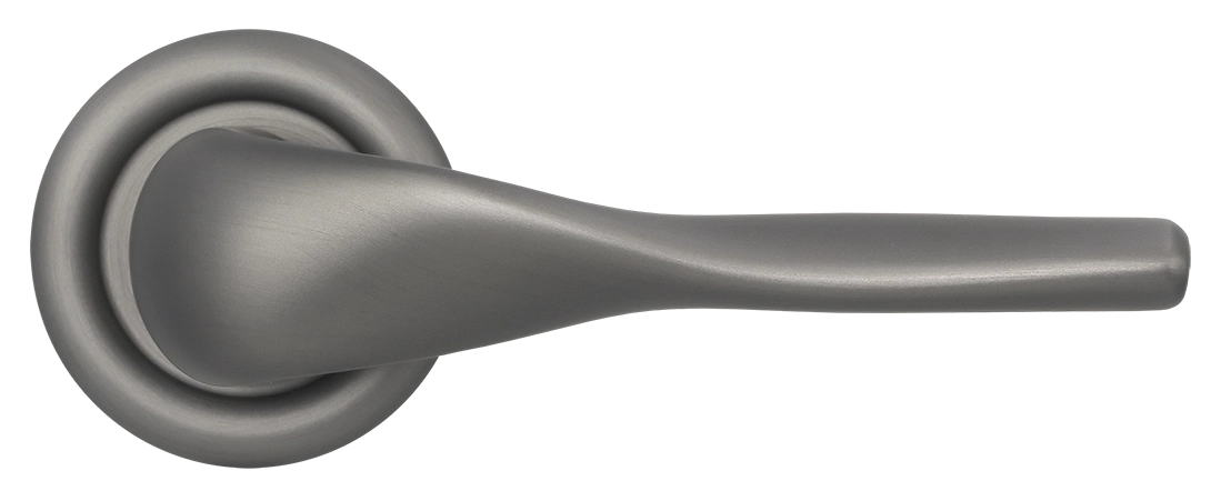 Ручка дверная LVB R7 WF на круглой розетке, цвет Зимняя стужа/Winter Frost фото купить в Волгограде