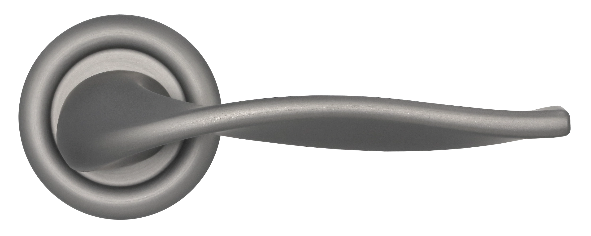 Ручка дверная SKYSCRAPER R7 WF на круглой розетке, цвет Зимняя стужа/Winter Frost фото купить в Волгограде