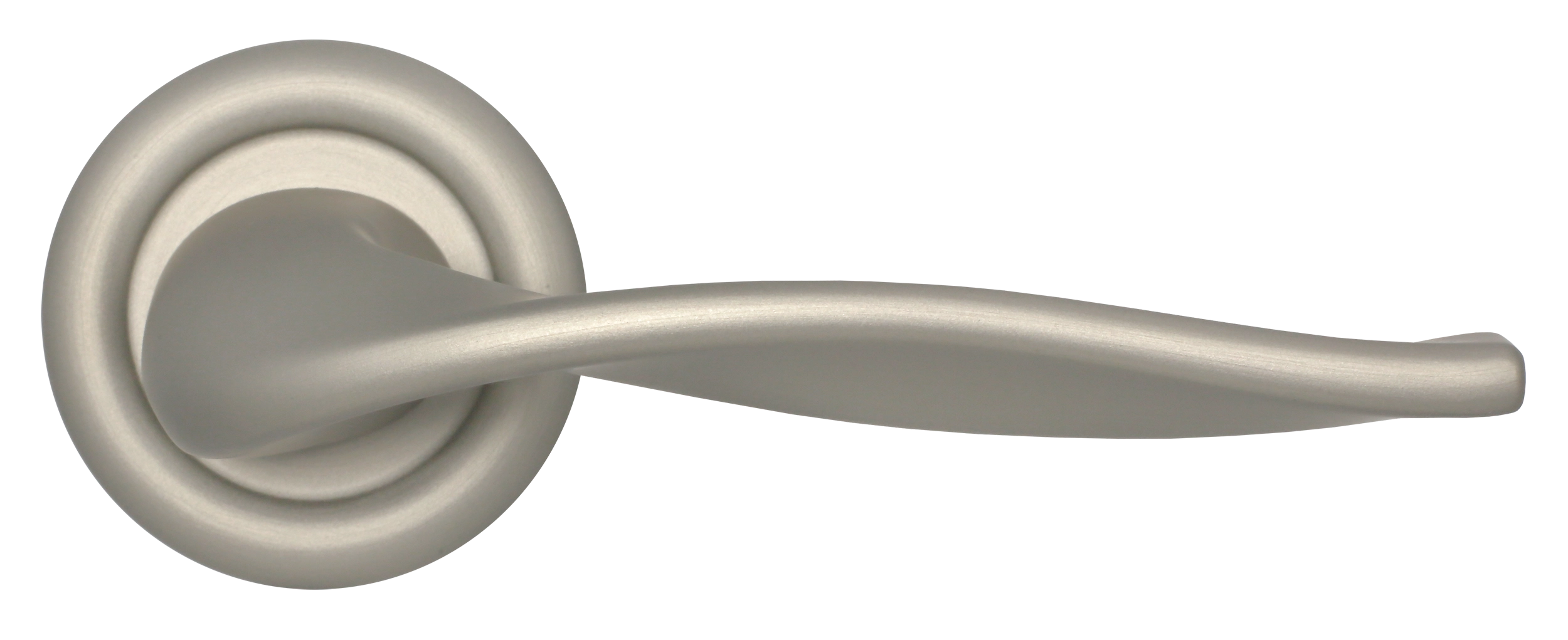 Ручка дверная SKYSCRAPER R7 SMI на круглой розетке, цвет Весенняя дымка/Spring Mist фото купить в Волгограде