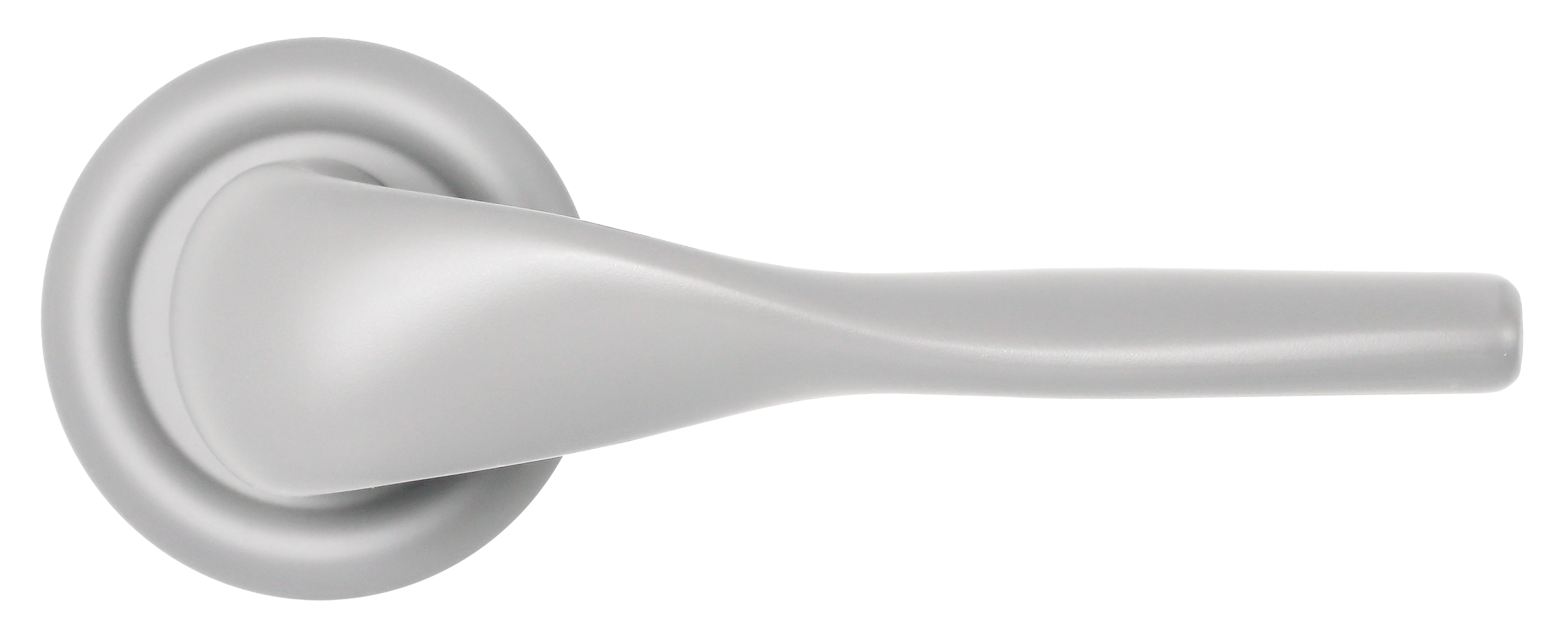 Ручка дверная LVB R7 SSW на круглой розетке, цвет Стокгольмский снегопад/Stockholm Snowfall фото купить в Волгограде