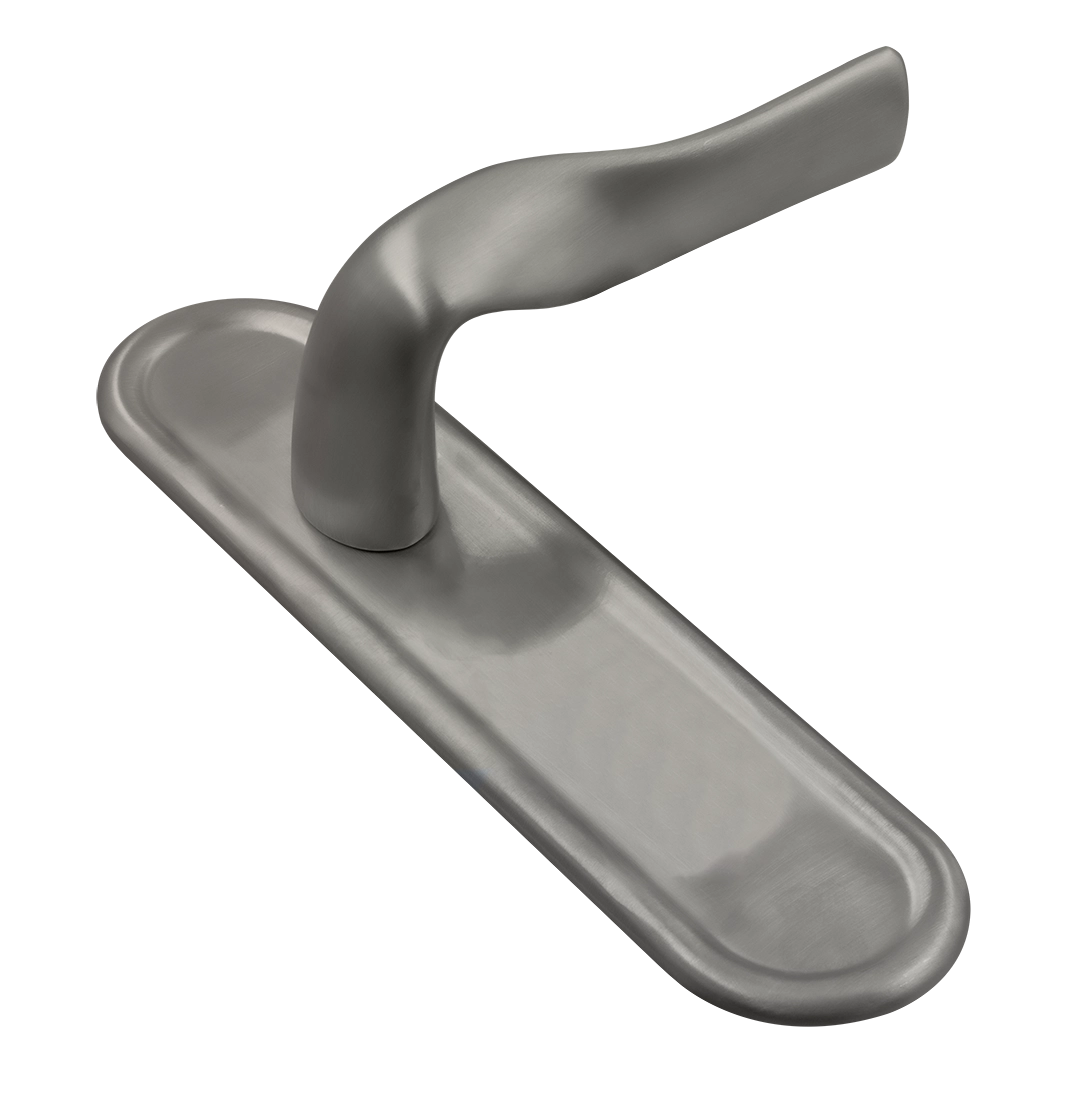 Ручка дверная LVB PLR WF на планке, цвет Зимняя стужа/Winter Frost фото купить Волгоград