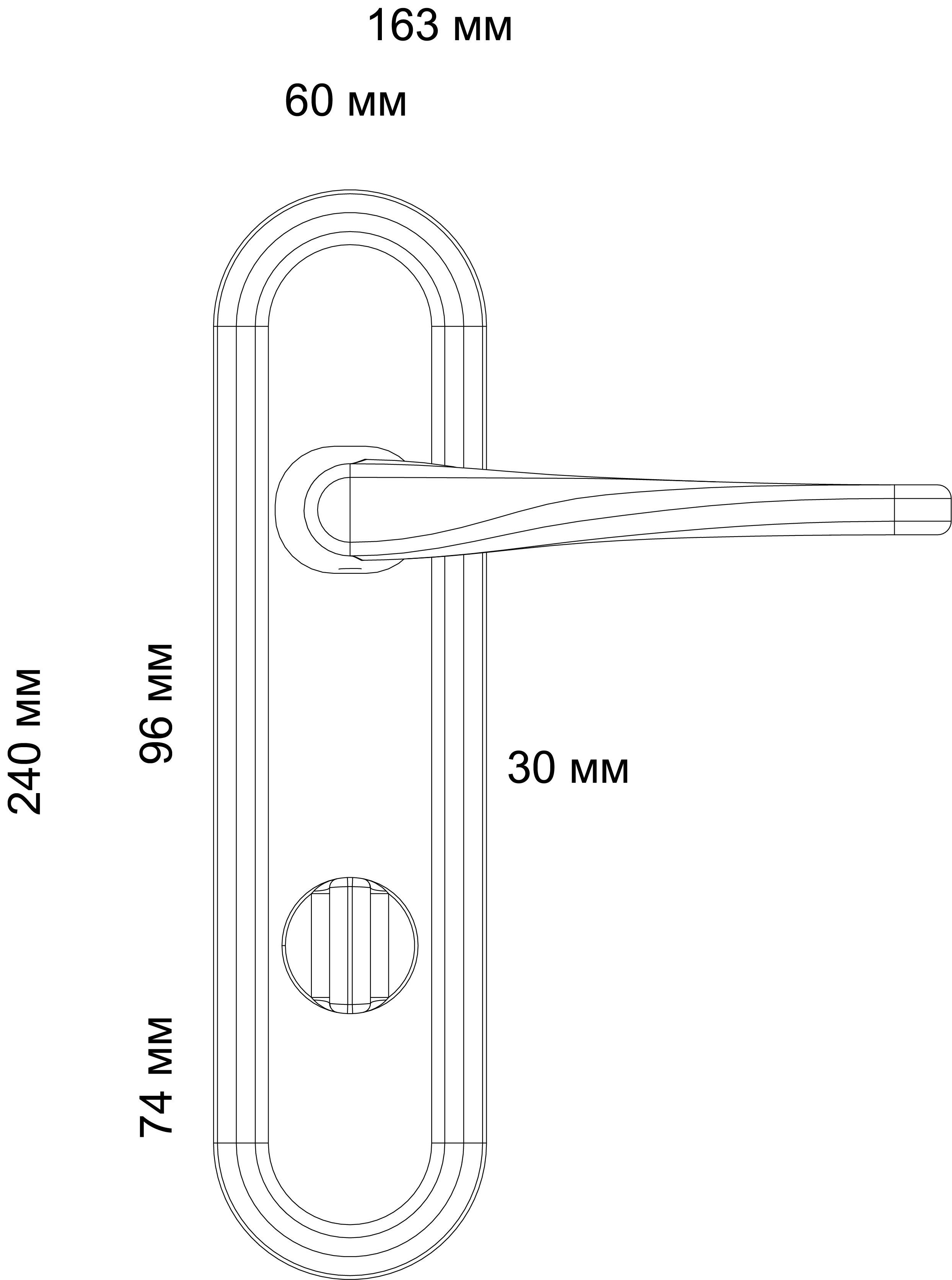 Ручка дверная THE OLYMPICS PLR WF на планке, цвет Зимняя стужа/Winter Frost фото фурнитура Волгоград