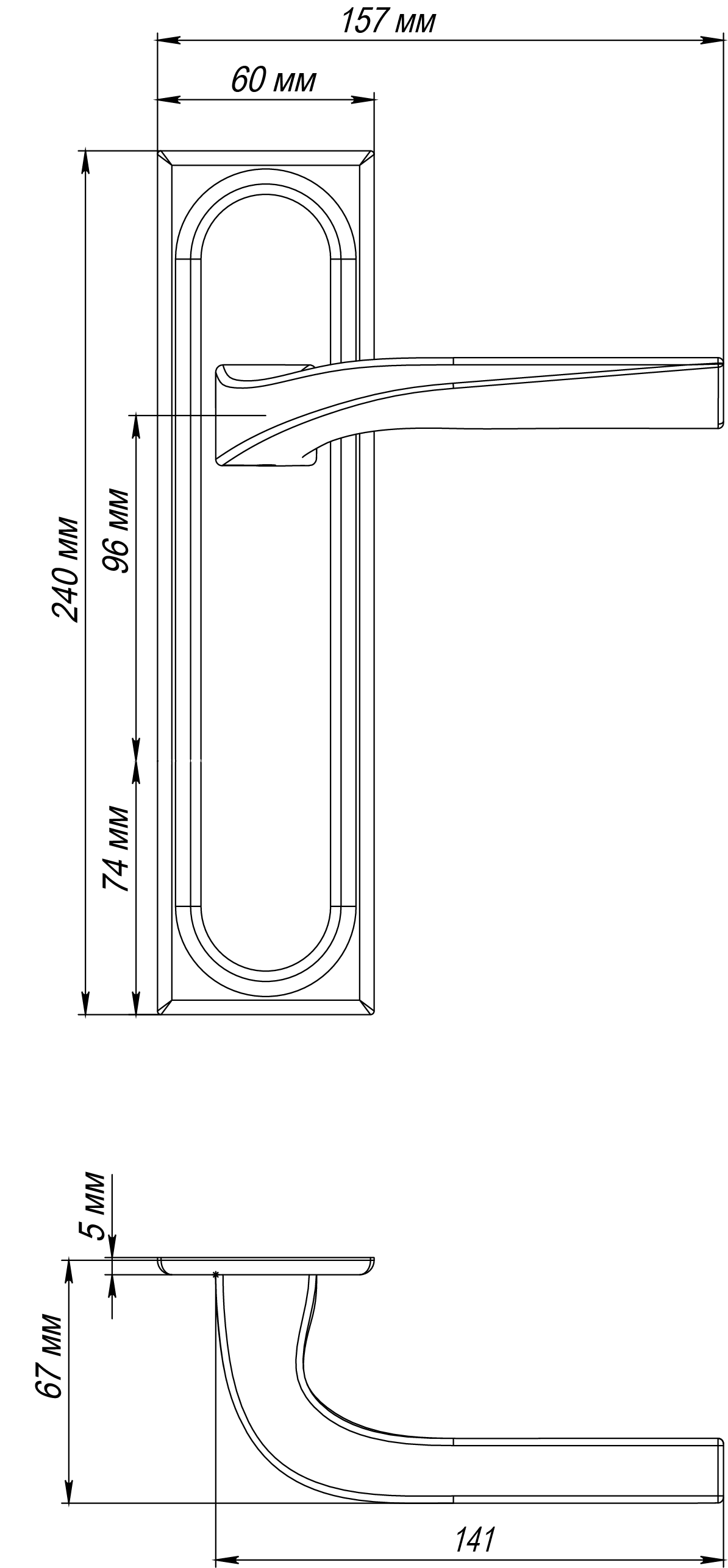 Ручка дверная WD CONCERT HALL PLS WF на планке, цвет Зимняя стужа/Winter Frost фото фурнитура Волгоград