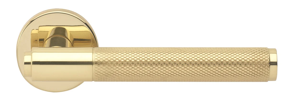BRIDGE R6 OTL, ручка дверная с усиленной розеткой, цвет -  золото фото купить Волгоград