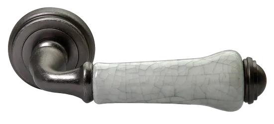 UMBERTO, ручка дверная MH-41-CLASSIC OMS/GR, цвет - старое мат.серебро/серый фото купить Волгоград