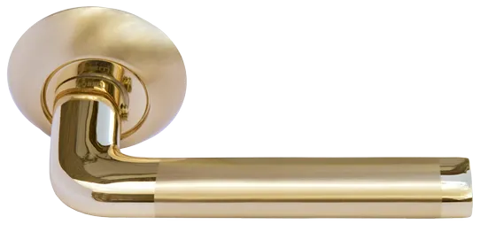 КОЛОННА, ручка дверная MH-03 SG/GP, цвет - мат.золото/золото фото купить Волгоград