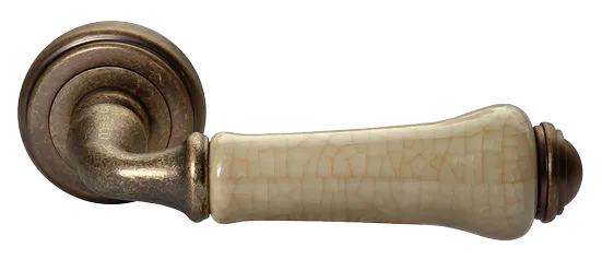 UMBERTO, ручка дверная MH-41-CLASSIC OMB/CH, цвет-старая мат.бронза/шампань фото купить Волгоград