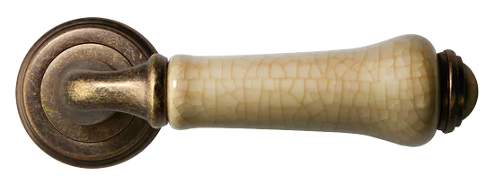 UMBERTO, ручка дверная MH-41-CLASSIC OMB/CH, цвет-старая мат.бронза/шампань фото купить в Волгограде