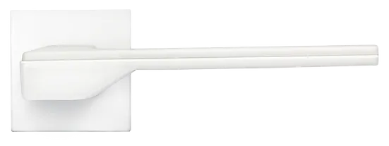 PIERRES, ручка дверная на квадратной накладке MH-49-S6 W, цвет - белый фото купить в Волгограде