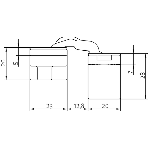 HH-19 B, скрытая петля, цвет - черный фото morelli Волгоград