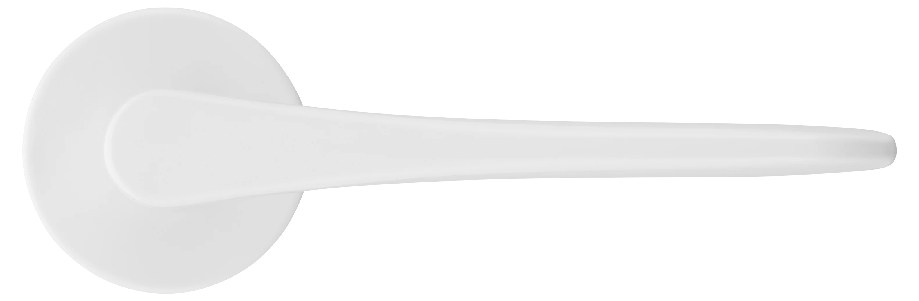 AULA R5 BIA, ручка дверная на розетке 7мм, цвет -  белый фото купить в Волгограде