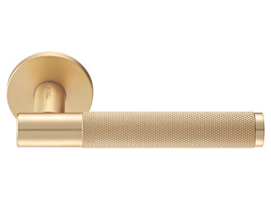 Ручка дверная "AZRIELI" на круглой розетке 6 мм, MH-57-R6T MSG, цвет - мат. сатинированное золото фото купить Волгоград