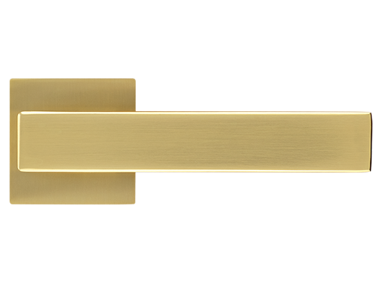 LOT ручка дверная на квадратной розетке 6 мм MH-56-S6 MSG, цвет - мат.сатинированное золото фото купить в Волгограде